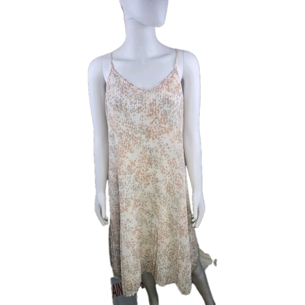 abercrombie fitch dress pleated midi adjustable‎ floral Y2K Fairy XS Boho